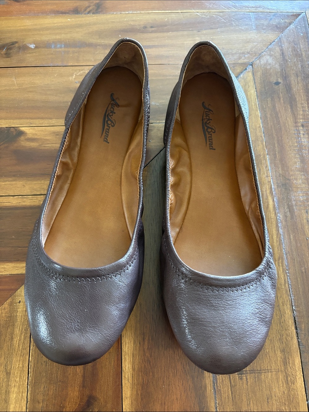 Lucky Brand Women's Brown Ballet Flats Size 9.5